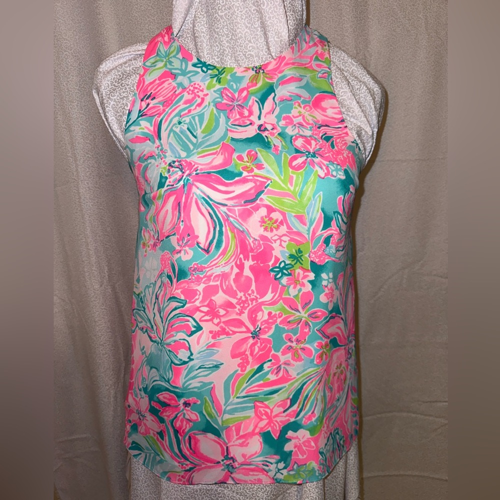 Light weight multi colored tank blouse